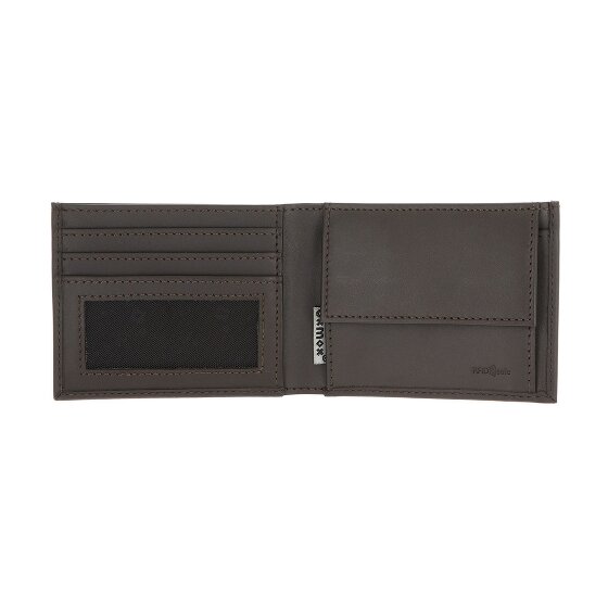 oxmox Leather Geldbörse RFID Schutz Leder 11 cm