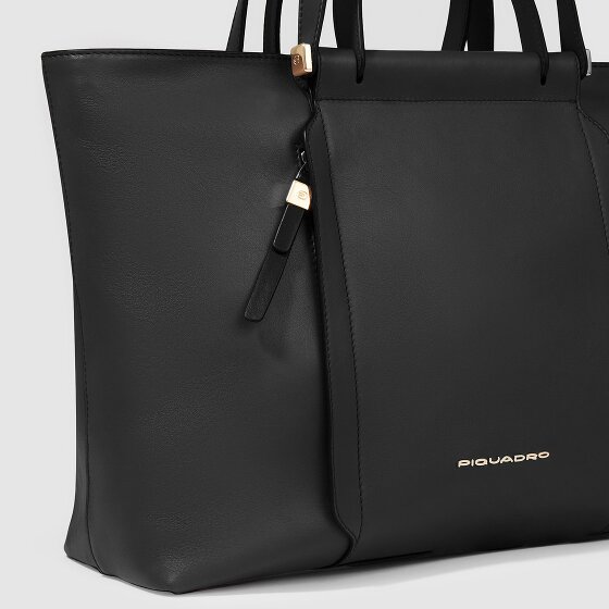 Piquadro Circle Shopper Tasche Leder 38 cm Laptopfach
