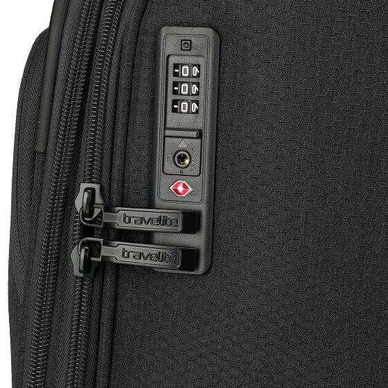 Travelite Kick Off 4 Rollen Trolley L 78 cm mit Dehnfalte
