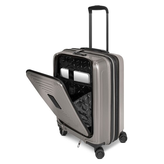 Redolz Essentials 14 4 Rollen Kabinentrolley S 55 cm Laptopfach mit Dehnfalte