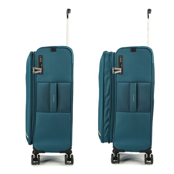 Samsonite Base Breeze 4 Rollen Trolley 67 cm mit Dehnfalte