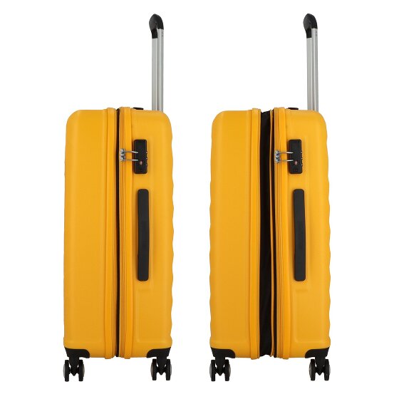 American Tourister Summer Square 4 Rollen Kofferset 3-teilig mit Dehnfalte