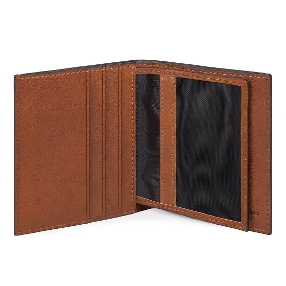 Piquadro Black Square Kreditkartenetui RFID Schutz Leder 9 cm