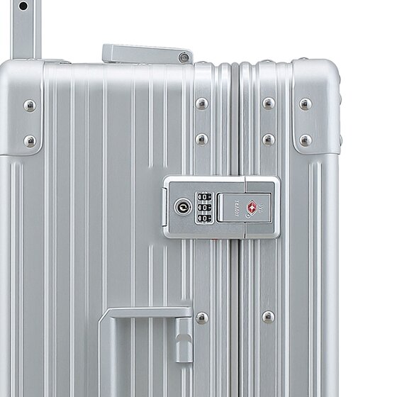 Aleon Traveler Domestic 4-Rollen Kabinentrolley Aluminium 55 cm