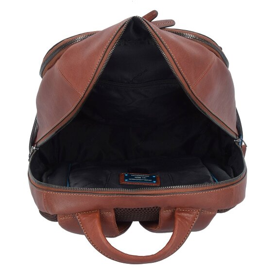 Piquadro Black Square Business Rucksack Leder 39 cm Laptopfach