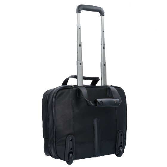 Harold's 2-Rollen Businesstrolley Leder 40 cm Laptopfach