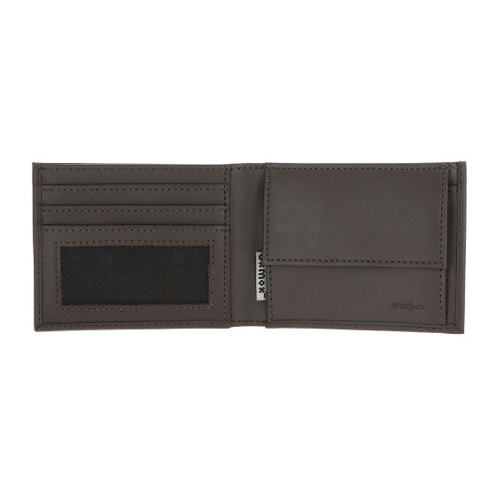 oxmox Leather Geldbörse RFID Schutz Leder 11 cm