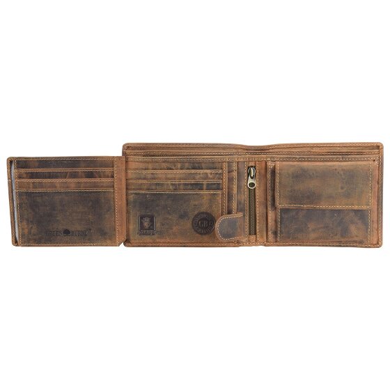 Greenburry Vintage Geldbörse Leder 12,5 cm