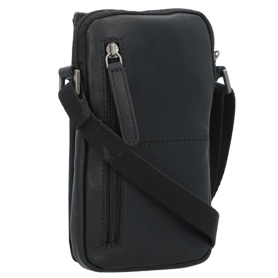 Greenburry Pure Black Handytasche Leder 11 cm