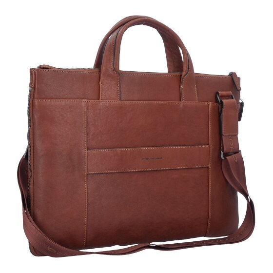 Piquadro Black Square Aktentasche Leder 42 cm Laptopfach