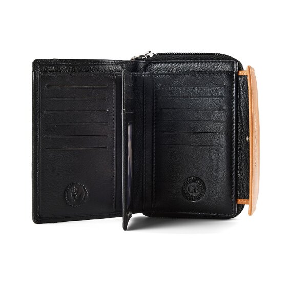 Greenburry Nappa Geldbörse RFID Schutz Leder 14 cm