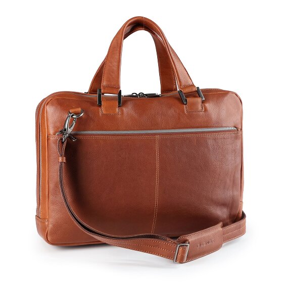 Plevier Vintage Larry Aktentasche Leder 40 cm Laptopfach