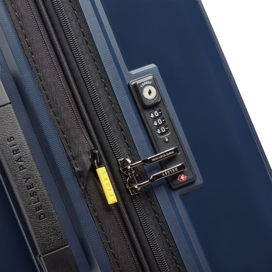 Delsey Paris Lutece Se 4 Rollen Trolley 79 cm mit Dehnfalte