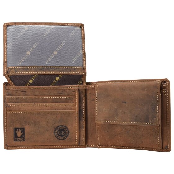 Greenburry Vintage Hirsch Geldbörse Leder 12 cm