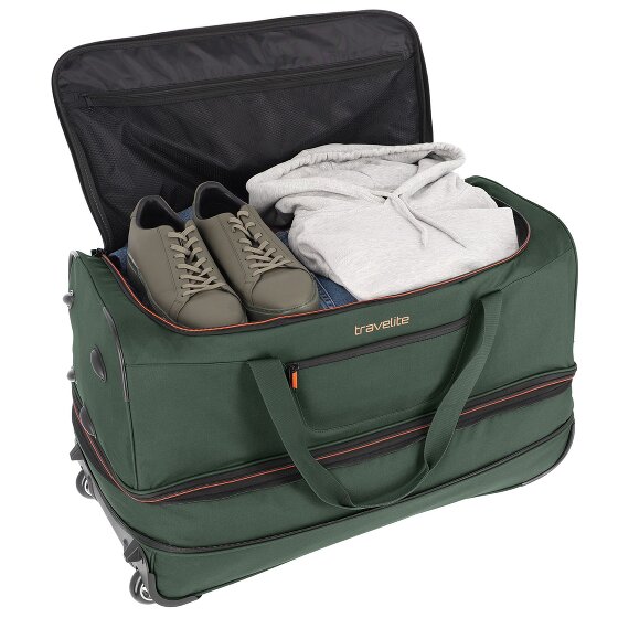 Travelite Basics 2 Rollen Reisetasche 70 cm mit Dehnfalte Travelite Basics 2 Rollen Reisetasche 70 cm mit Dehnfalte