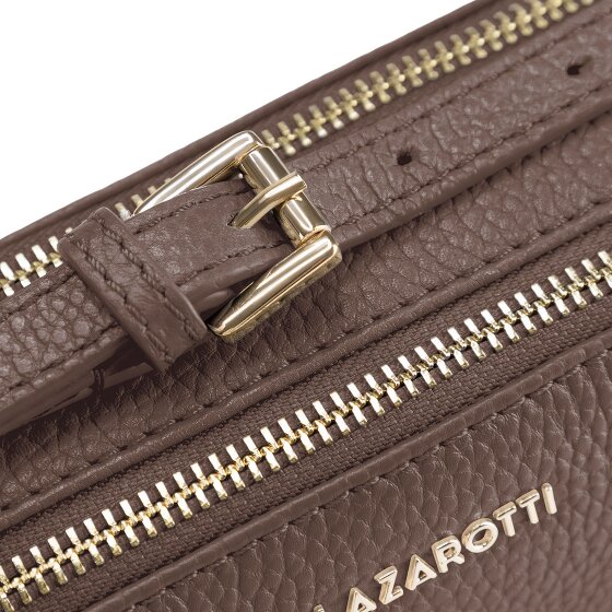 Lazarotti Bologna Leather Umhängetasche Camera-Bag Leder Double-Zip 18 cm