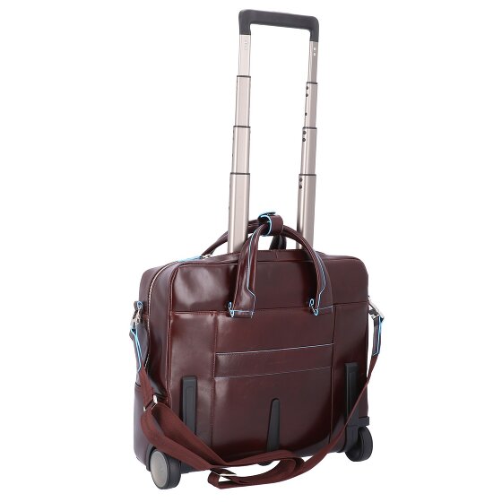 Piquadro Blue Square 2 Rollen Businesstrolley Leder 36 cm Laptopfach