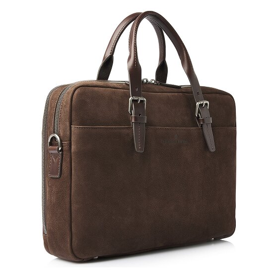Castelijn & Beerens Nubuck Aktentasche Leder 41 cm Laptopfach