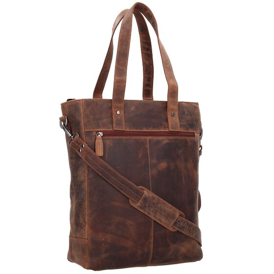 Plevier Retro Jackson Shopper Tasche Leder 31 cm Laptopfach