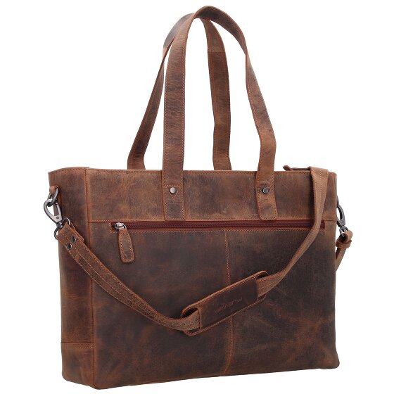 Plevier Shopper Tasche Leder 41 cm Laptopfach