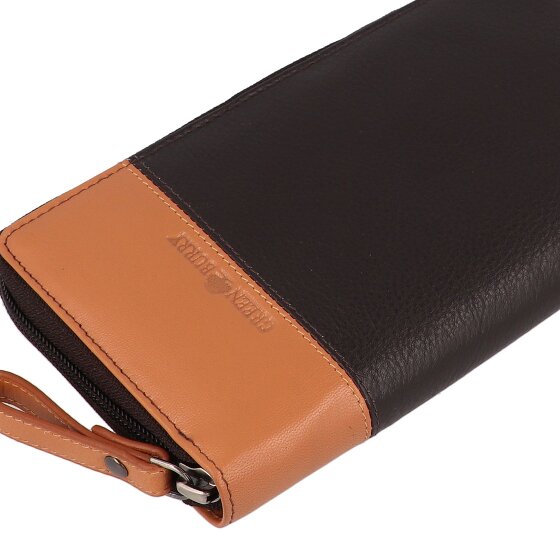 Greenburry Nappa Geldbörse RFID Schutz Leder 19.5 cm