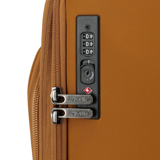 Travelite Priima 4 Rollen Kabinentrolley M 68 cm mit Dehnfalte