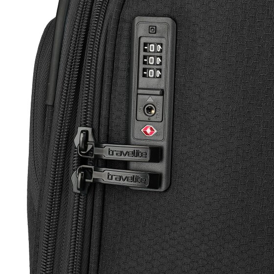 Travelite Kick Off 4 Rollen Trolley M 67 cm mit Dehnfalte