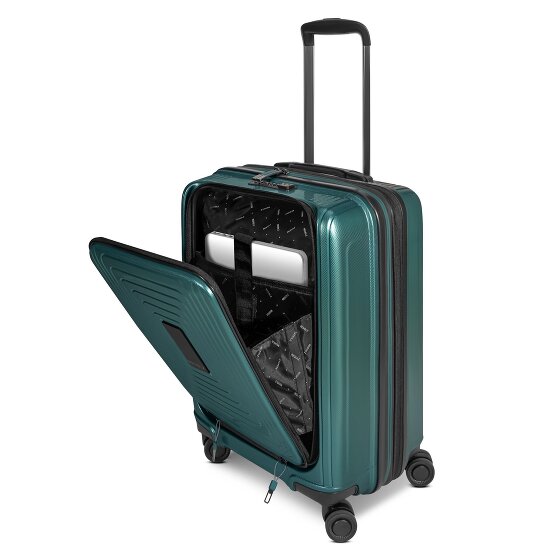 Redolz Essentials 14 4 Rollen Kabinentrolley S 55 cm Laptopfach mit Dehnfalte
