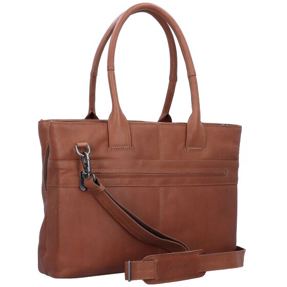 Plevier Structure Antilla Schultertasche RFID Schutz Leder 40 cm Laptopfach