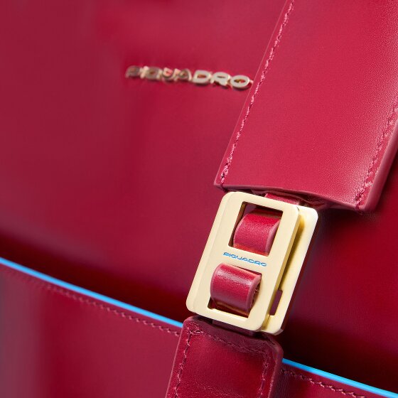 Piquadro Blue Square Schultertasche RFID Schutz Leder 30 cm Laptopfach