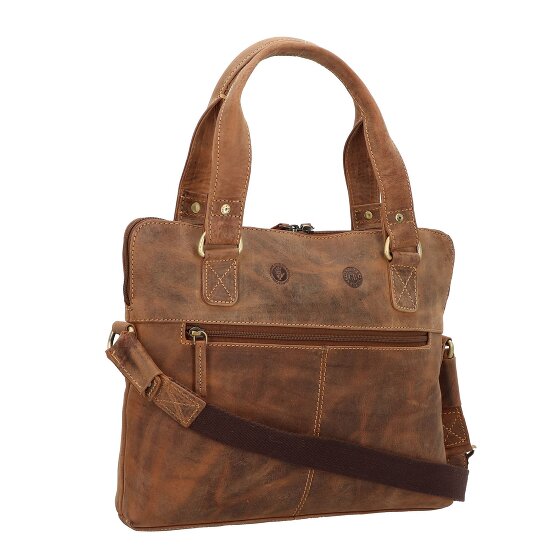 Greenburry Vintage Aktentasche Leder 37 cm Laptopfach