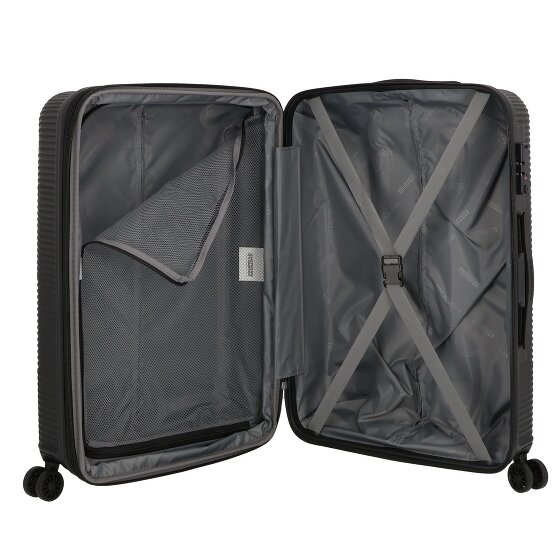 American Tourister Exoline 4 Rollen Kofferset 3-teilig mit Dehnfalte