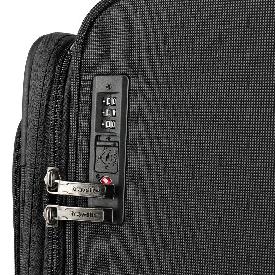 Travelite Cubis 4 Rollen Kofferset 5-teilig mit Dehnfalte