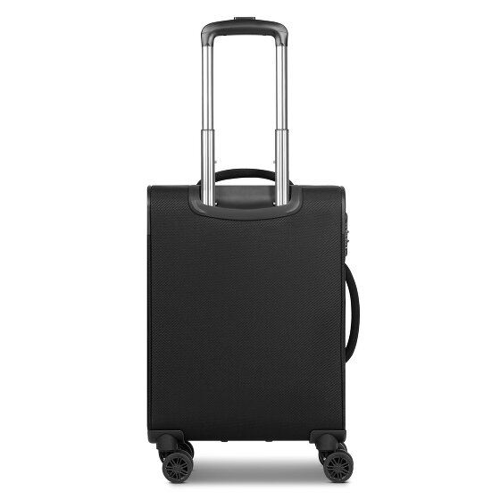 bugatti Valencia Soft 4 Rollen Kabinentrolley S 55 cm mit Dehnfalte