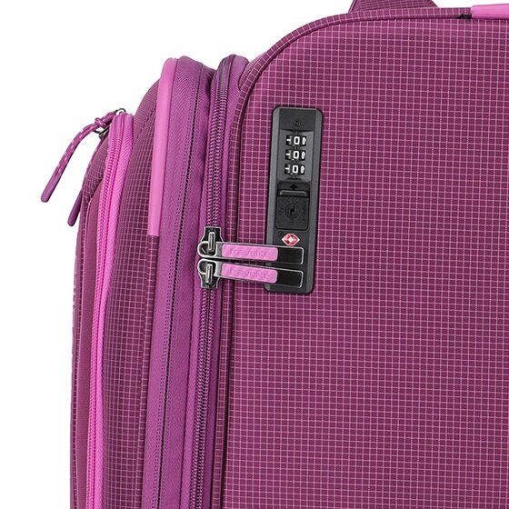Travelite Corsiica 4 Rollen Trolley L 77 cm mit Dehnfalte