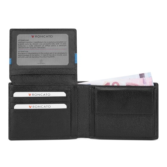 Roncato Trial DLX Geldbörse RFID Schutz Leder 9.5 cm