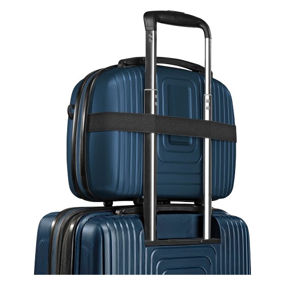 Redolz Essentials 14 Kofferset 2 tlg. Kabinentrolley mit Dehnfalte & Beautycase