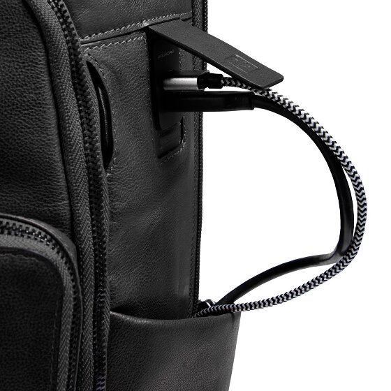 Piquadro Zaino Reiserucksack RFID Leder 44 cm Laptopfach