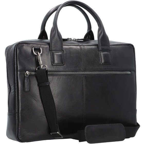Plevier Rock Basalt Aktentasche Leder 41 cm Laptopfach