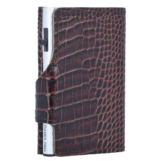 Tru Virtu Click & Slide Kreditkartenetui Geldbörse RFID Leder 6,5 cm Tru Virtu Click & Slide Kreditkartenetui Geldbörse RFID Leder 6,5 cm