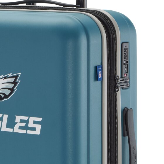 Travelite travelite x NFL 4 Rollen Trolley M 67 cm mit Dehnfalte