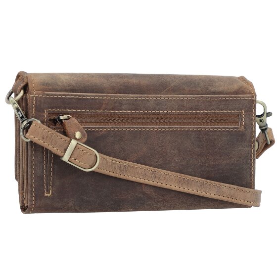 Greenburry Vintage Clutch Geldbörse RFID Schutz Leder 20 cm