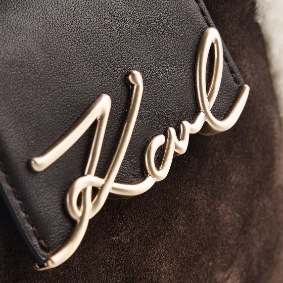 Karl Lagerfeld Signature Mini Bag Handtasche Leder 18 cm