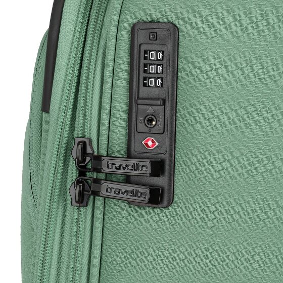 Travelite Kick Off 4 Rollen Trolley L 78 cm mit Dehnfalte