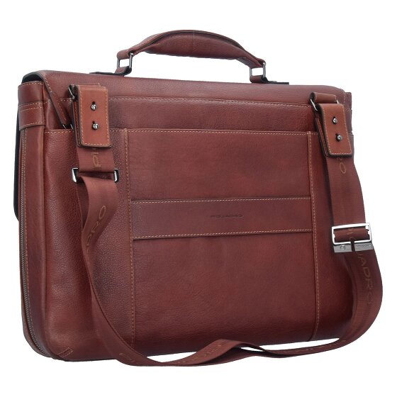 Piquadro Black Square Aktentasche Leder 40 cm Laptopfach