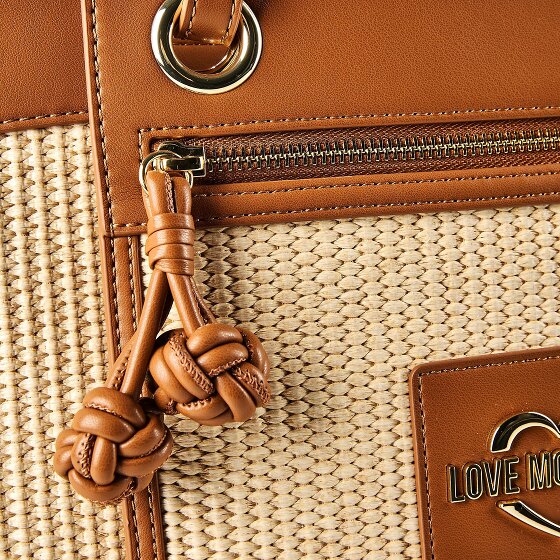 Love Moschino Straw Chic Shopper Tasche 37 cm