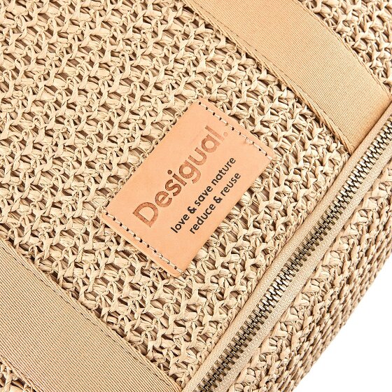 Desigual Raffia Schultertasche 29 cm mit Dehnfalte