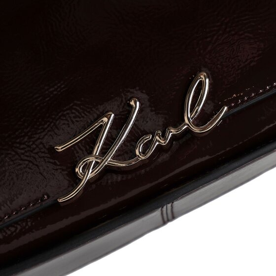 Karl Lagerfeld Signature Schultertasche Leder 24 cm