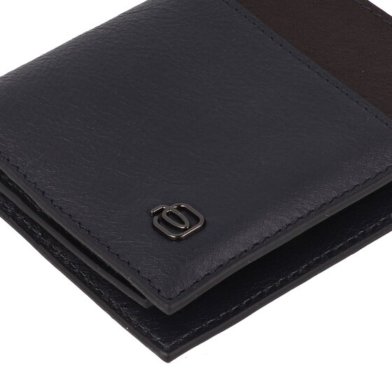 Piquadro Black Square Kreditkartenetui RFID Schutz Leder 9 cm