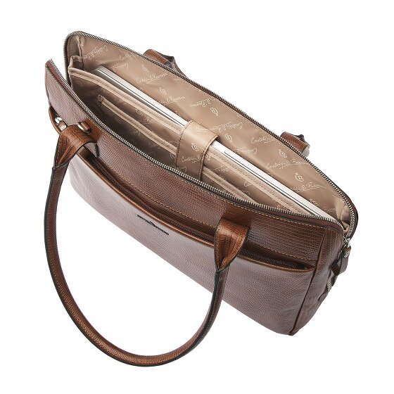 Castelijn & Beerens Vera Schultertasche RFID Schutz Leder 41 cm Laptopfach